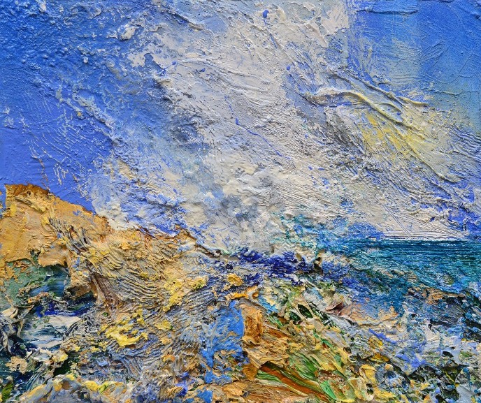 'Sand Dunes, Strong Wind, High Tide' by artist Matthew Bourne
